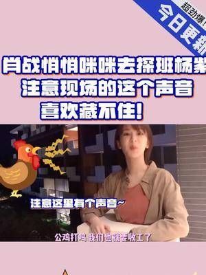 肖战悄悄咪咪去探班杨紫？注意现场的这个声音，喜欢藏不住！