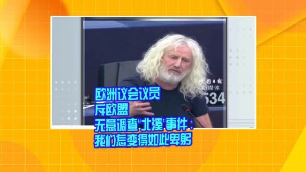 欧洲议会议员斥欧盟无意调查“北溪”事件：我们怎变得如此卑躬