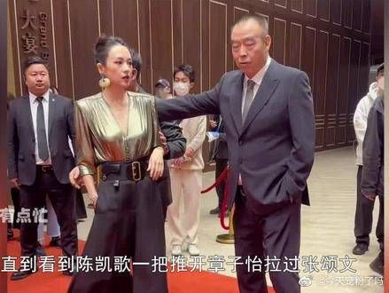 章子怡被挤走C位当场黑脸，张颂文高情商举动完美救场