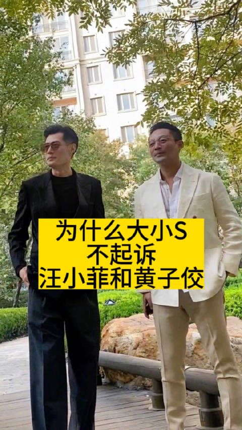 为什么大小S，不起诉汪小菲和黄子佼