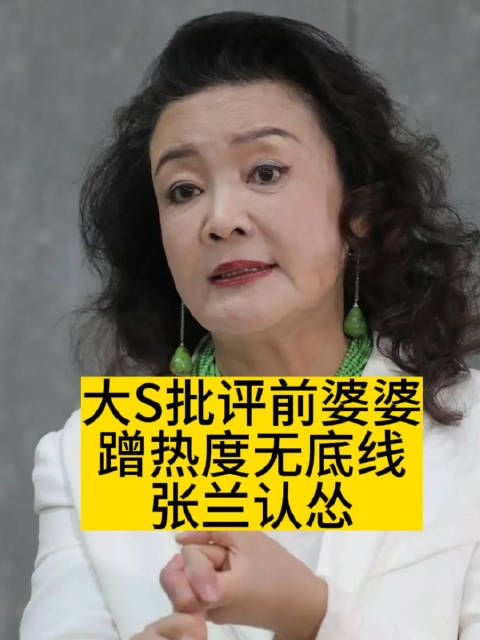 大S批评前婆婆蹭热度无底线，张兰认怂