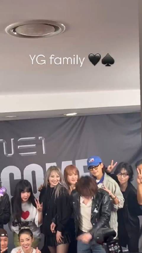 今天2NE1演唱会上团聚的YG Family