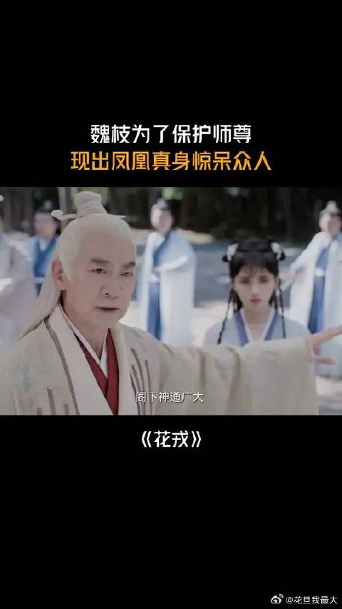 魏枝为了保护师尊，现出凤凰真身惊呆众人