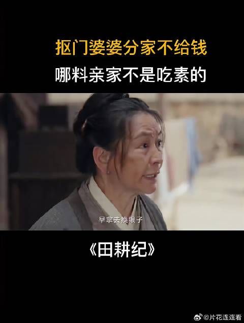 抠门婆婆分家不给钱，哪料亲家不是吃素的